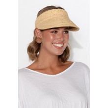 Noosa Natural Raffia Travel Visor