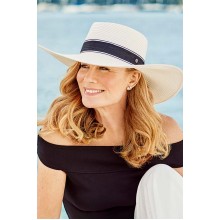 Amalfi Ivory Flexibraid Wide Brim Fedora